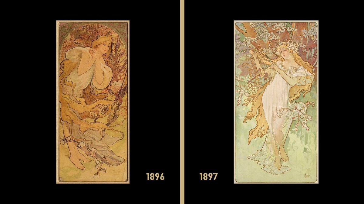 CarloARocks's tweet photo. Printemps.
———
El furor por las colecciones primaverales de cartelería de nuestro freelancer favorito, #AlphonsMucha, provocó peleas callejeras entre coleccionistas parisinos por arrancar los prints de las calles.

Sus carteles #ArtNouveau: los mimbres de la publicidad moderna. https://t.co/3nUDC2q0rV