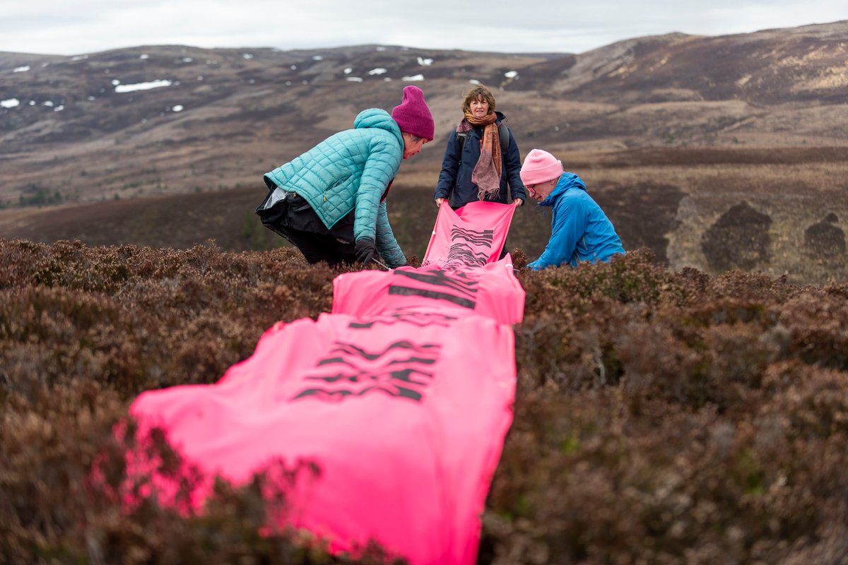 ScotlandXr's tweet photo. XRS rebels #CEEBill banner drop on a mountain top north of the Cairngorms yesterday. https://t.co/JAKsrqPAoG