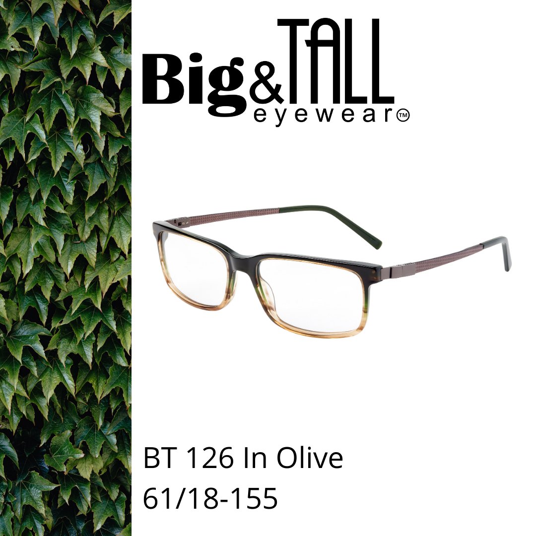 Green tones for men are becoming super popular, We love this Big &amp; Tall style in this gorgeous olive mix! The Big &amp; Tall collection is available in independent Opticians. #AtlanticOptical  #BigAndTall #Fashion #MensFashion #Menswear #Style #BigAndTallFashion #MensStyle