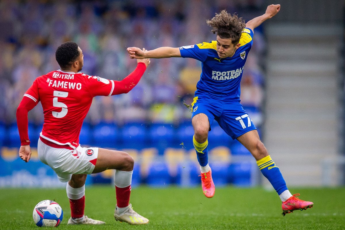 AFCWimbledon's tweet photo. 👏 Nineteen-year-old @ayoubassal17 was in the thick of the action after being handed his first league start for the Dons. We look forward to more of this Ayoub! @AFCWAcademy #AFCW @ProSportsImages https://t.co/PW3cgKlq4s