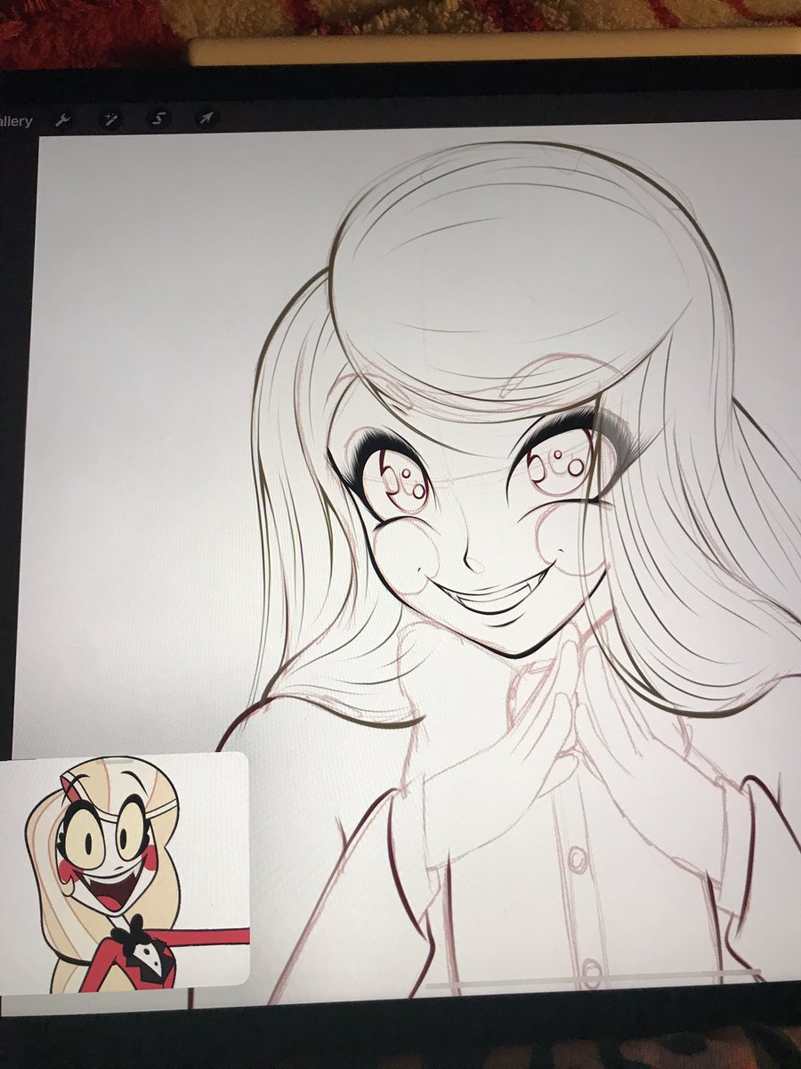 MadWorldImages's tweet photo. Working on piece 🤘😈Charlie Magne from Hazbin Hotel😈🤘 #animeart #animartist #charliemagne #hazbinhotel #hazbinhotelfanart #workinprogress #workinprogressart #workinprogressartwork https://t.co/bv4wzLyKWZ