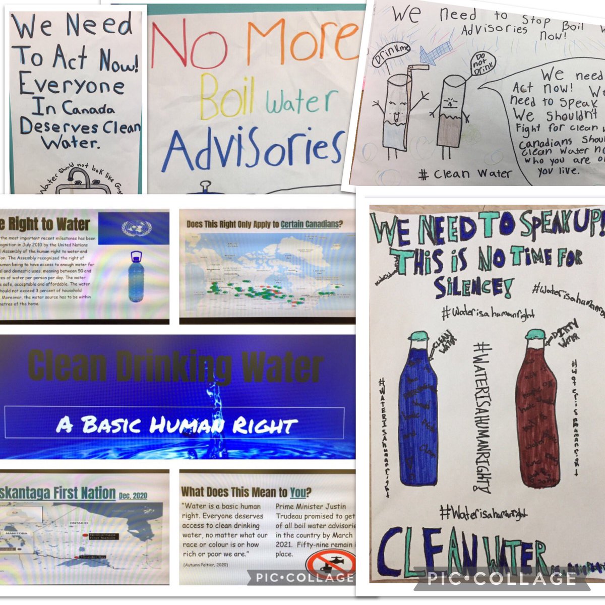 stone_k's tweet photo. Ss @infoMariposaES speak up about the need for all Canadians to have access to clean drinking water #WorldWaterDay #FirstWater #WaterIsLife https://t.co/sqOyF3xUVz