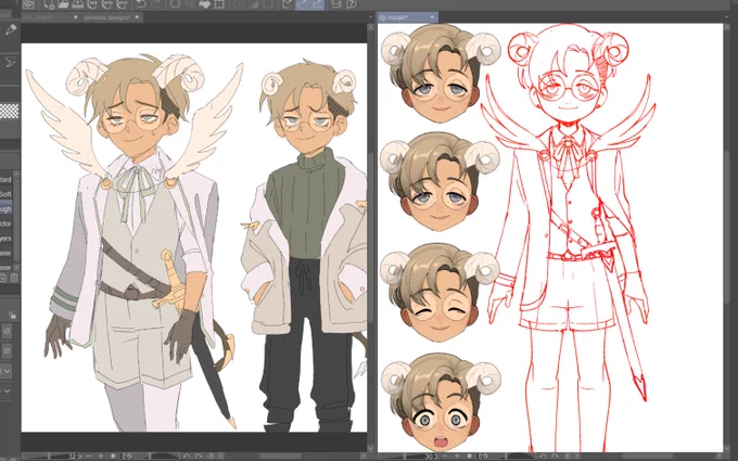 i have nothing new to post so here's the draft i made for my 2d model 