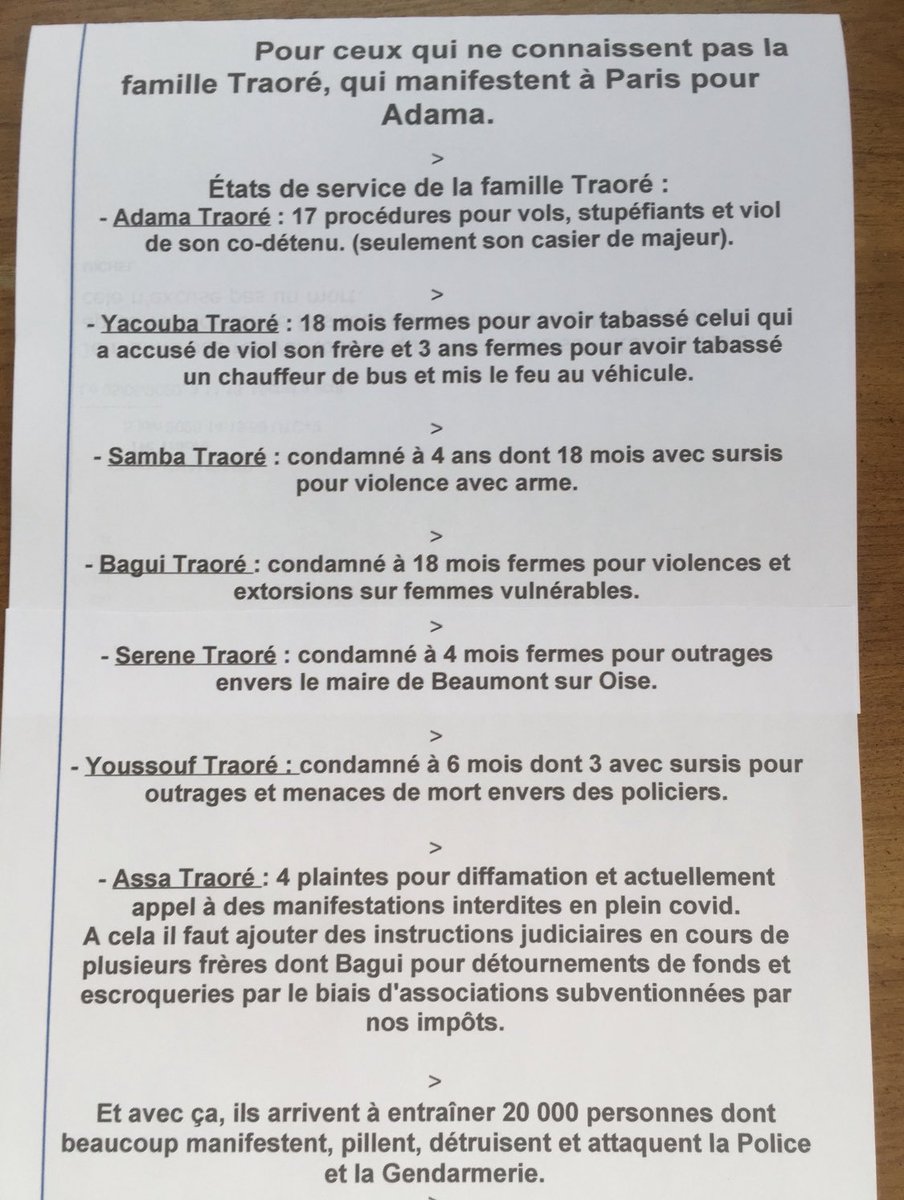 avenir2022's tweet photo. @HZ_Press Quelle famille a autant de délinquants ou de criminels dans ses rangs #stoptraore #assatraoré https://t.co/Hm5Cj24QkK