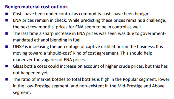 Material cost:Under the new excise policy of West Bengal, the rate of excise duty and additional excise duty would depend on the ex-distillery price (EDP) of the liquor – instead of excise duty and sales tax being levied on MRP.9/17