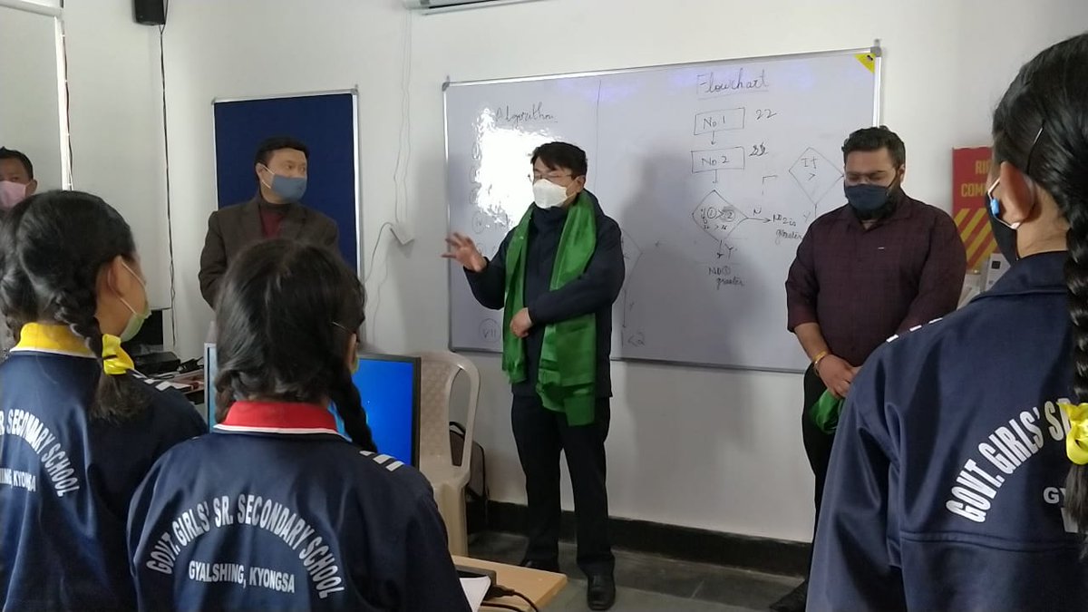 ai4youth's tweet photo. Putting #AspirationalDistricts in #NER on priority, we completed 1st batch of #AI sessions for students in #WestSikkim. Thanks to Mr. Karma R. Banpo IAS, District Collector &amp; Mr. K C Gyatso, Additional Director for visiting &amp; encouraging participants.
#AI4Youth #Intel https://t.co/Ch1TBzBLk5