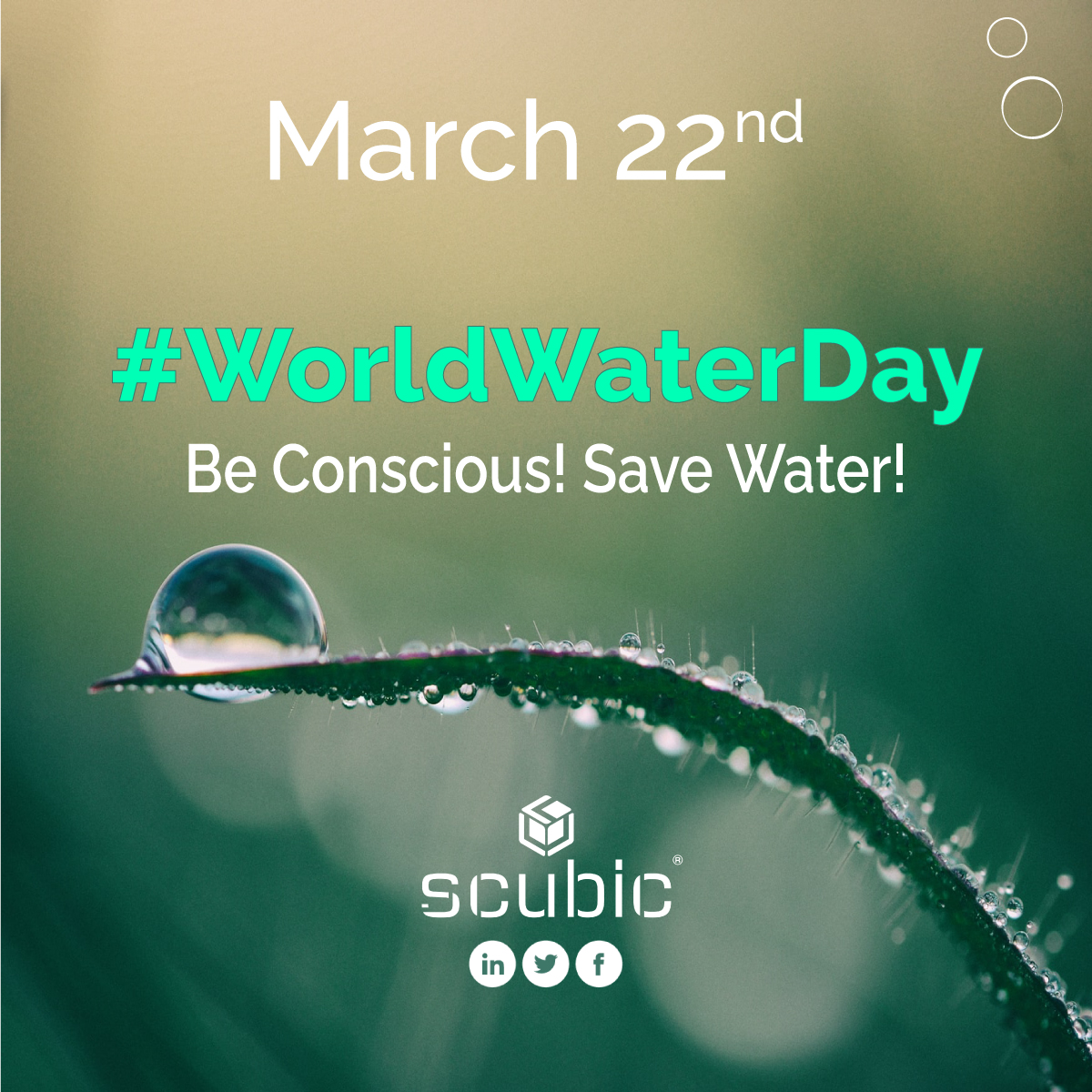 SCUBIC5's tweet photo. It is our duty to take care of one of the most important natural resources on the planet: #WATER! The future is in our hands! #WorldWaterDay https://t.co/GPHaK0qaRn