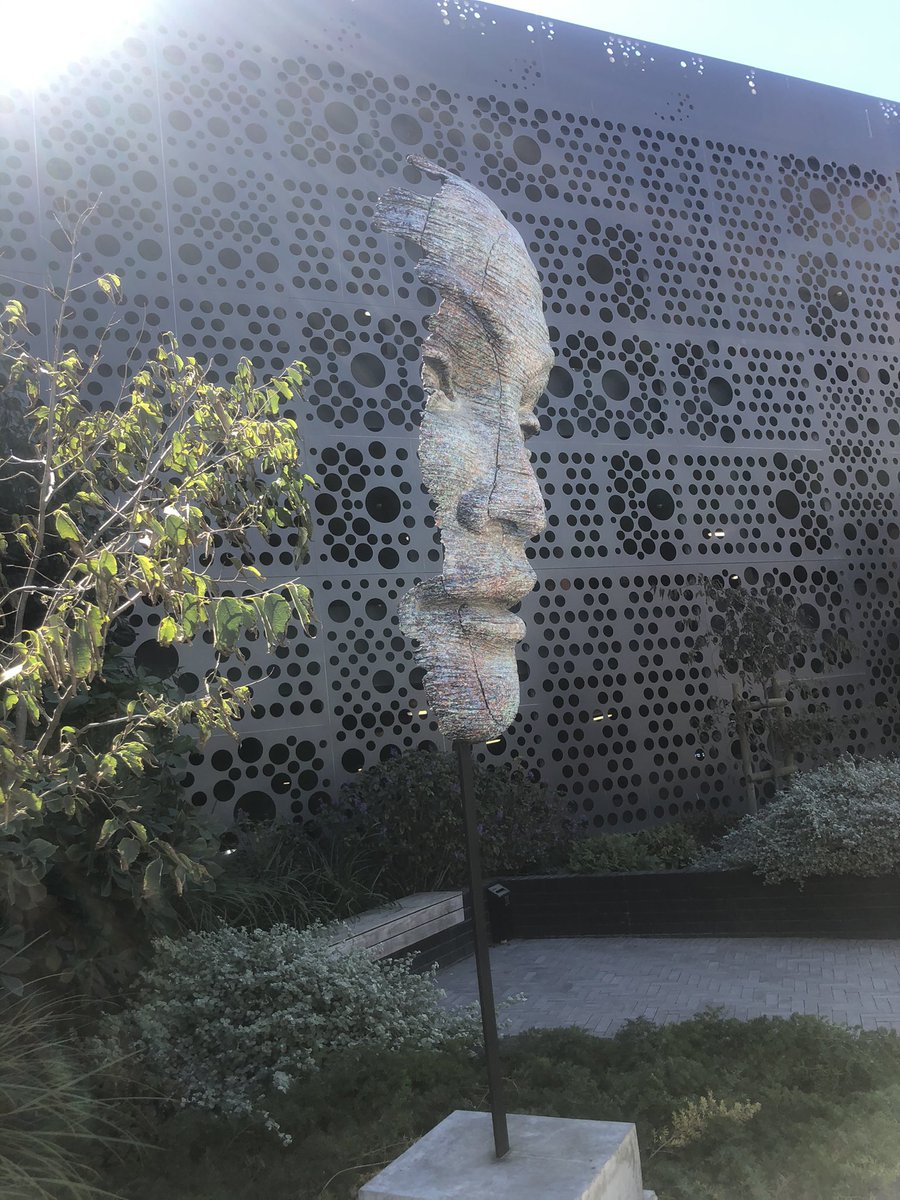 Beautiful ‘face’ art installations in my hood <a href="/CenturyCityZA/">Century City, Cape Town</a> #art #CapeTown