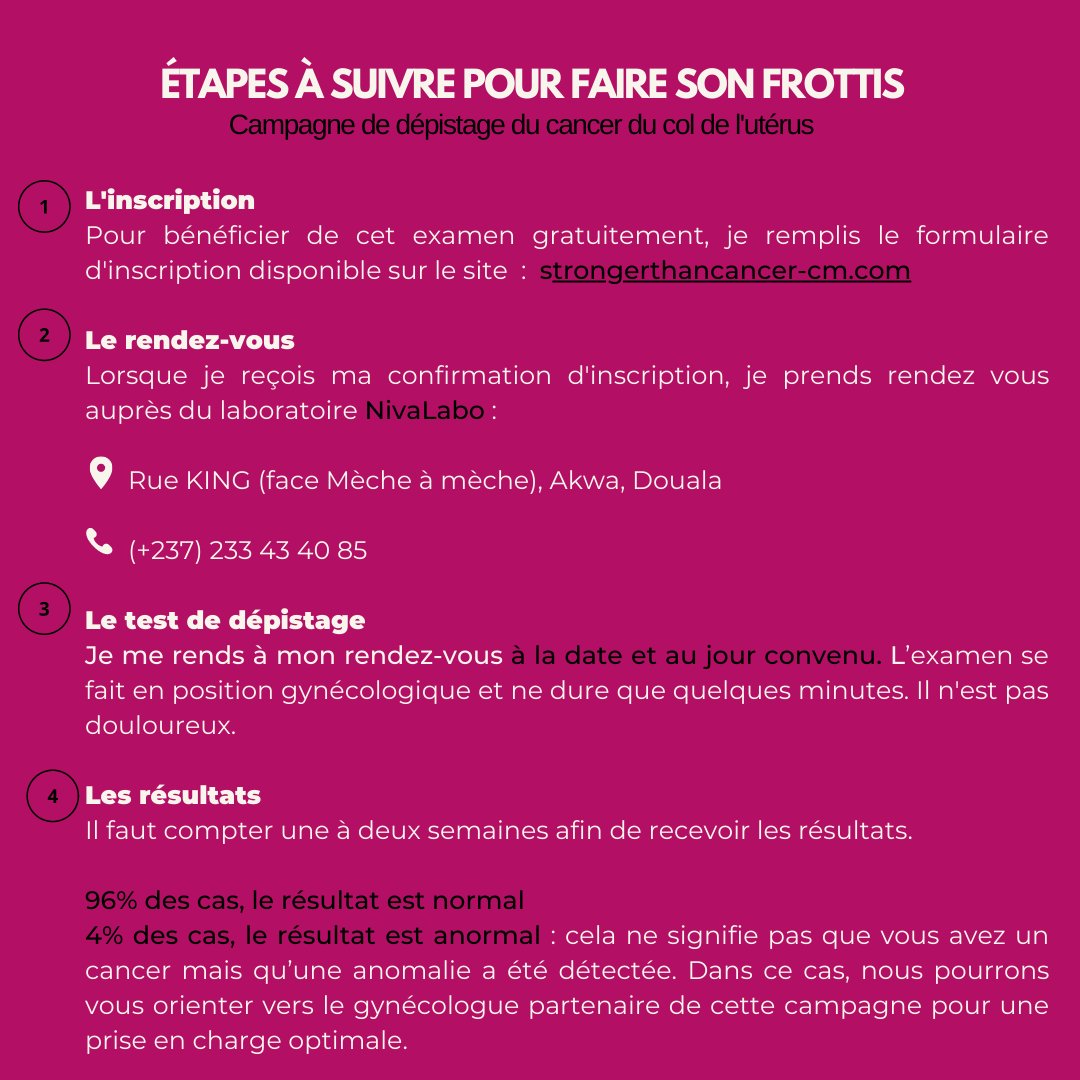 AssoSTC's tweet photo. Comment bénéficier gratuitement d'un frottis de dépistage dans le cadre de notre campagne "Ma soeur, fais ton frottis"  
 
Lien d'inscription : https://t.co/AFMwllrYNS https://t.co/DiVvwaRWvO