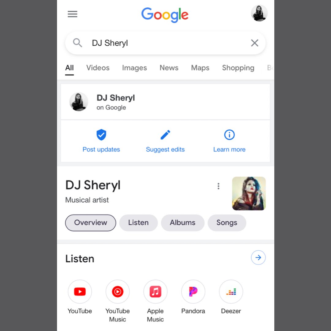 bombaerecords's tweet photo. Now find our artist @deejaySheryl panel on @Google ✨ https://t.co/nsOSd54jVP