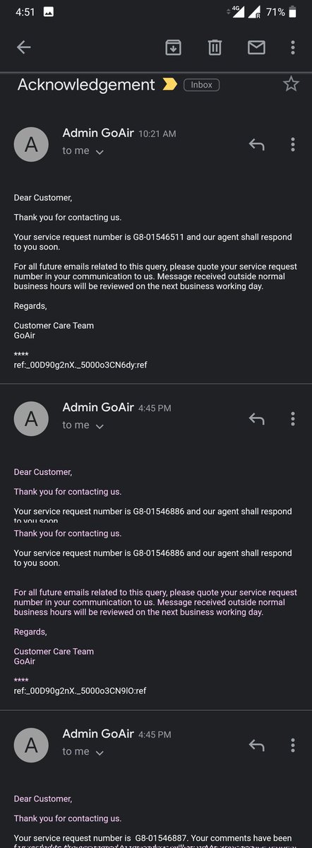 SbShubh93's tweet image. Why @goairlinesindia  take such high time to resolve customer concerns??
I'm just getting request number instead of resolution.
@DGCAIndia @AAI_Official #poorresponse #goair