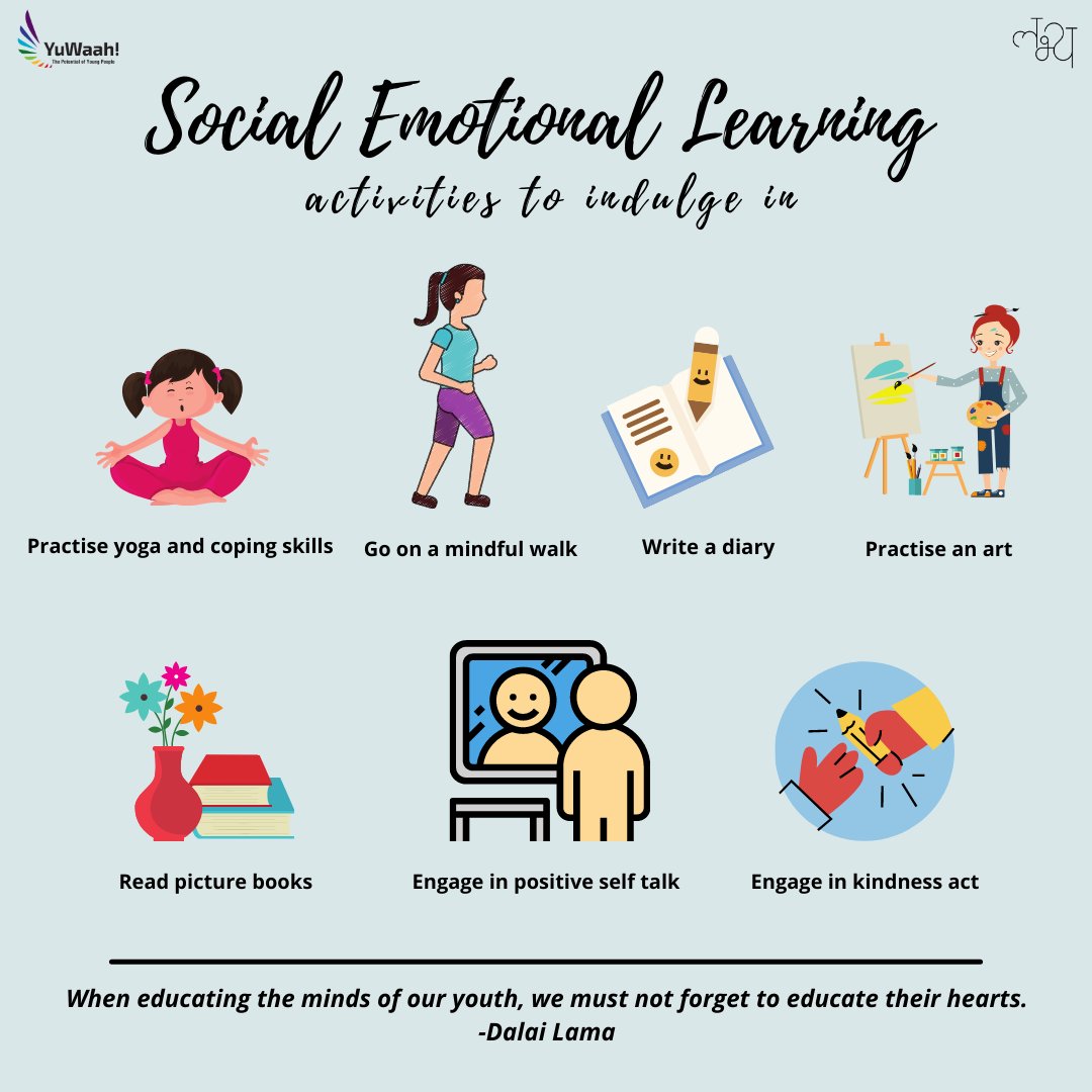 Studies across the world state that children between age of 4-14 years possess power to change the world, if they are taught to be resilient and compassionate. 

#SocialEmotionallearning #SELDay #SEL4India #SEL4US #wellbeing <a href="/UNICEFIndia/">UNICEF India</a> <a href="/YuWaahIndia/">YuWaah (Generation Unlimited India) at UNICEF</a>  <a href="/innovationlab/">Harvard Innovation Labs</a> <a href="/thenudge_in/">The/Nudge Institute</a>