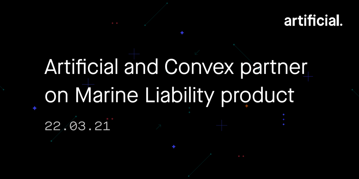 artificiallabs's tweet photo. We are delighted to announce our partnership with @ConvexIn on a new Marine Liability product!
Read more on our blog:
https://t.co/8W9w8oPRpn
#insurance #insurtech #marineliability #collaboration https://t.co/KTLF3U5jsa