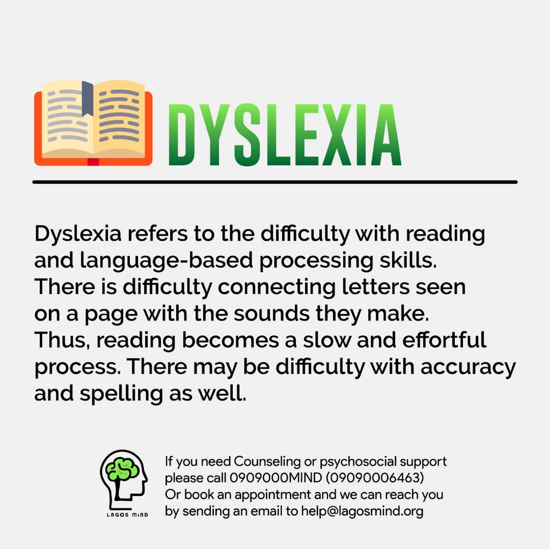 LagosMiND's tweet photo. Specific Learning Disorder is a neurodevelopmental disorder which affects skills necessary for learning. 

#developmentaldisabilityawareness
#mentalhealth https://t.co/T4QWZkHwN0