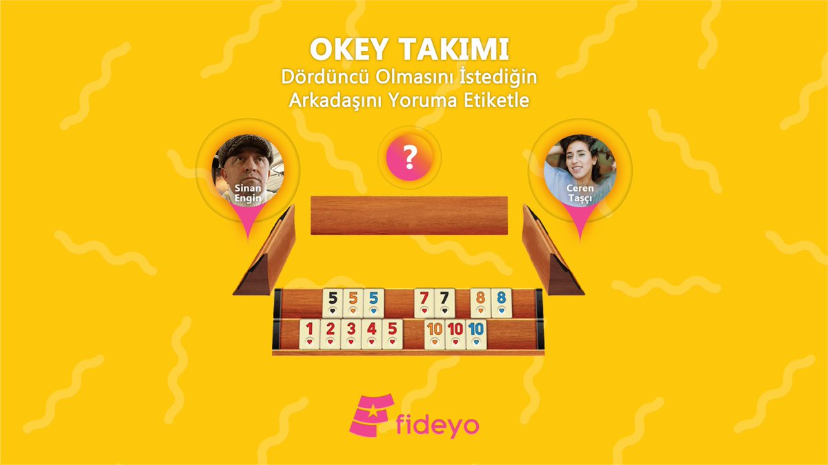 FideyoApp's tweet photo. Okey oynamayı kimler seviyor? 101 mi normal mi? Hadi Fideyo’lu okey oynama zamanı! Okey’e dördüncü arıyoruz, dördüncü olmasını istediğin kişiyi yorumlara etiketle!
.
#Okey #okeygame #okeyoyunu #101 #Oyun #Eğlence #FideyoApp #Fideyola #Fideyo #SinanEngin #CerenTaşcı #altın #borsa https://t.co/WScpEEikR5