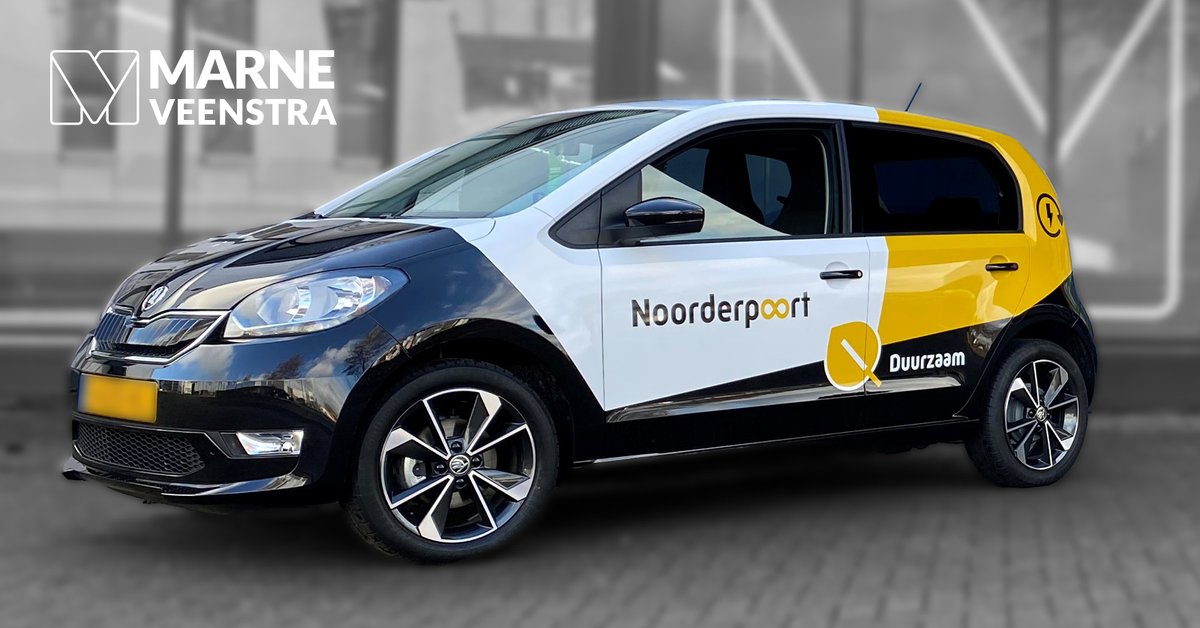 MarneVeenstra's tweet photo. Zichtbaar en duurzaam onderweg, @Noorderpoort in een elektrisch aangedreven #rijdendvisitekaartje

#auto #signing #autosigning #herkenbaar #opvallend https://t.co/ak24IZSgtw