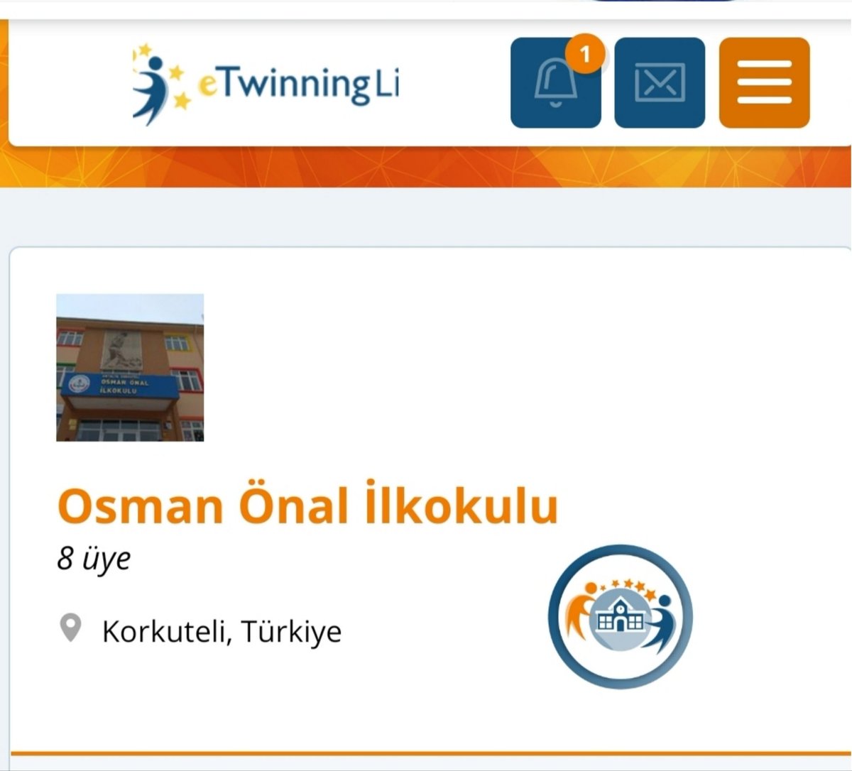 İlçemizdeki ilk eTwinning okulu olmaktan gurur duyuyoruz...
<a href="/turangore/">Turan GÖRE</a> <a href="/Zuhalozbay03/">Zuhalozbay</a> <a href="/antalyamem07/">Antalya İl Millî Eğitim Müdürlüğü</a> <a href="/huseyiner07/">Hüseyin ER</a> <a href="/akiftak07/">Akif Tak</a> <a href="/tretwinning/">eTwinning Türkiye</a> <a href="/eTwinningDestek/">eTwinning Projects Dissemination</a> <a href="/eTwinningAnt07/">eTwinning Antalya</a> <a href="/korkutelimem/">Korkuteli İlçe Milli Eğitim Müdürlüğü</a> <a href="/mfatihdoger/">Mehmet Fatih Döğer</a>