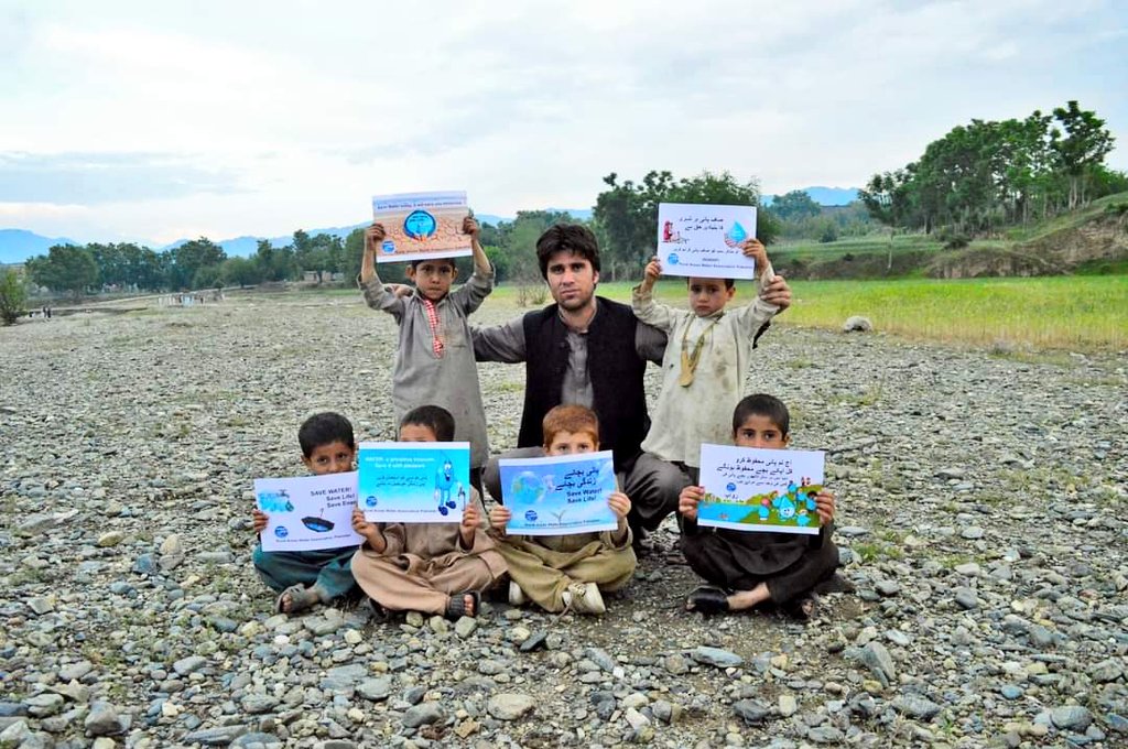 rawap_pak's tweet photo. This #WorldWaterDay, let’s pledge to save water and spread awareness on the current global water crisis. It is essential for each and everyone to take part in this campaign. #TeamRAWAP owner @RehanZeb21 celebrating #WorldWaterDay2021 with kids in Bajaur Tribal area Pakistan. https://t.co/44RDo520tW
