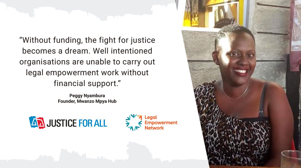 GrassrootsJN's tweet photo. Increased funding for legal empowerment will support organisations like @mwanzompyahub in #Kenya that are making justice a reality for survivors of #GBV and other women in need of legal protection. #csw65ke #CSW65 https://t.co/mwqJYV91rI