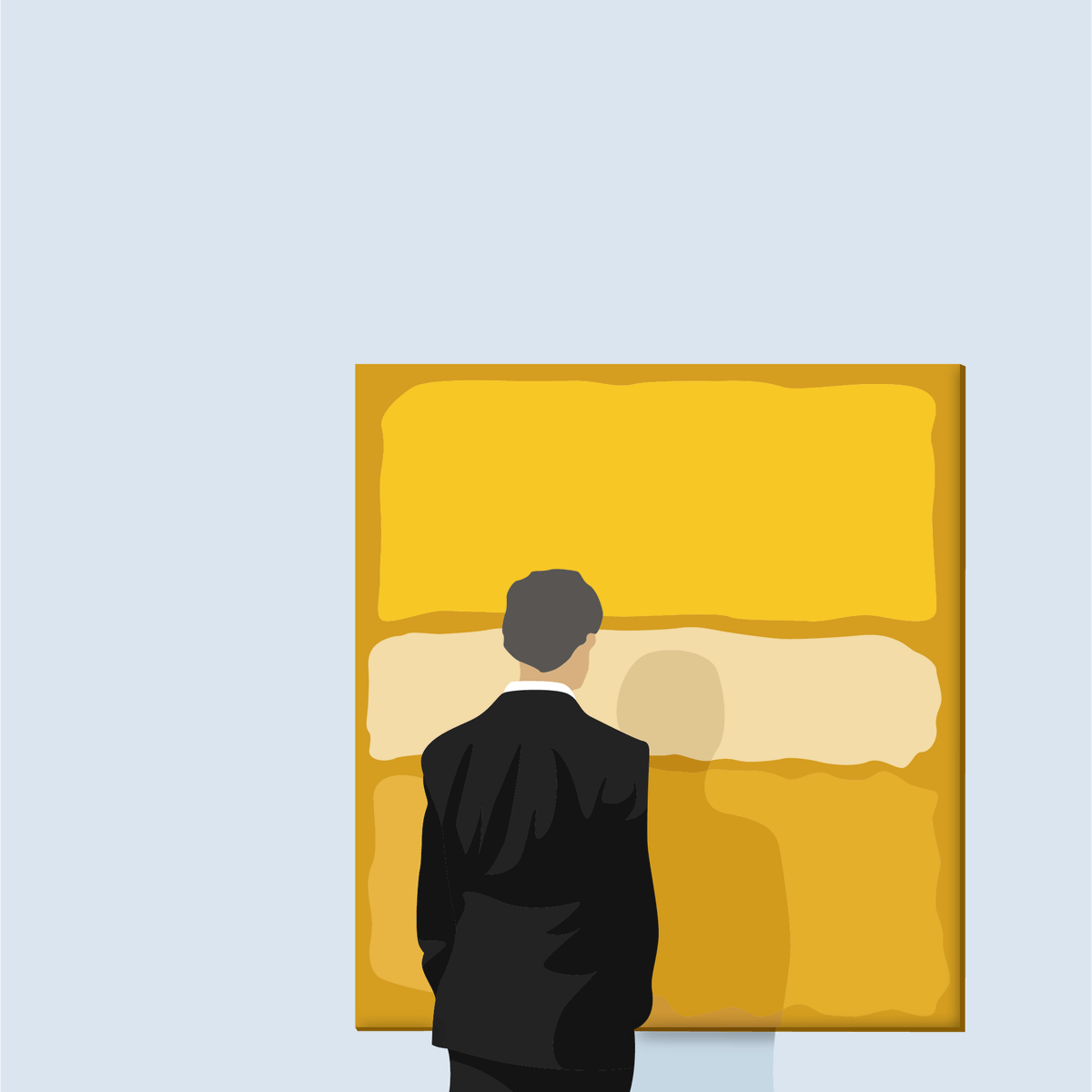 BazGrafton's tweet photo. Staring into the Void 👁 #rothkoart #abstractart #vectorlines https://t.co/K60iykQpGj