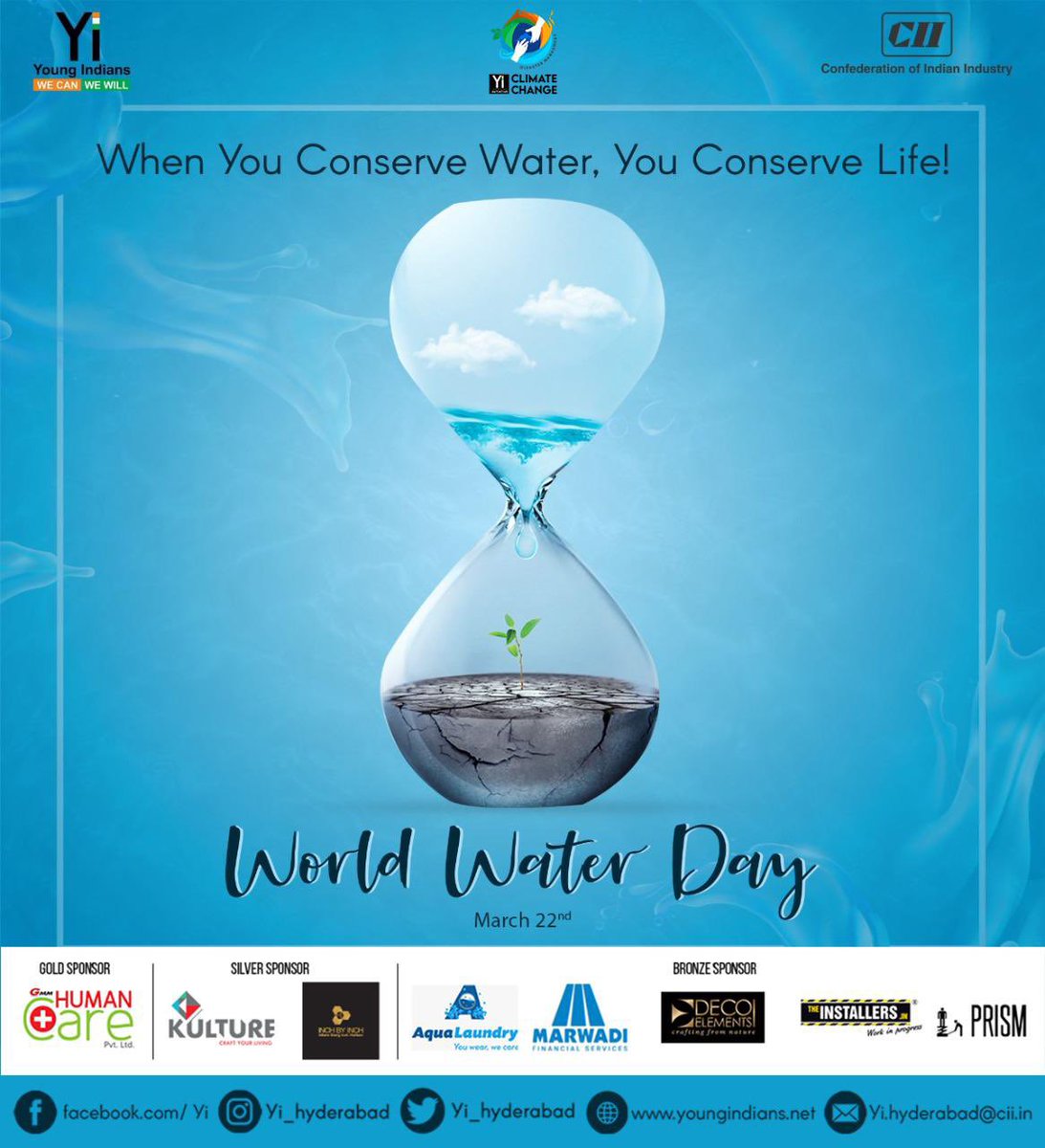 *Water* a reason to smile.
#Yiclimatechange 
#worldwaterday
#changemakers
#YiHyderabad #Cii 
#wecanwewill
#wemust
#savewater
#climatechange
#Yiforwaterday
#bethechange
#India #nationbuilding
#youngIndians
