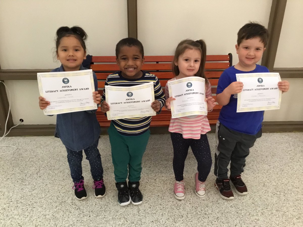 JoCoLaReads's tweet photo. 📚❤️ Literacy Spotlight March: ALL 241 Jones County Pre-K students!! 😊 Every JC Pre-K student works hard to grow each day through fun and exciting literacy learning each day. ❤️📚

These four students pictured represent themselves and their peers. 😊#superjcss https://t.co/QdvO705gcl