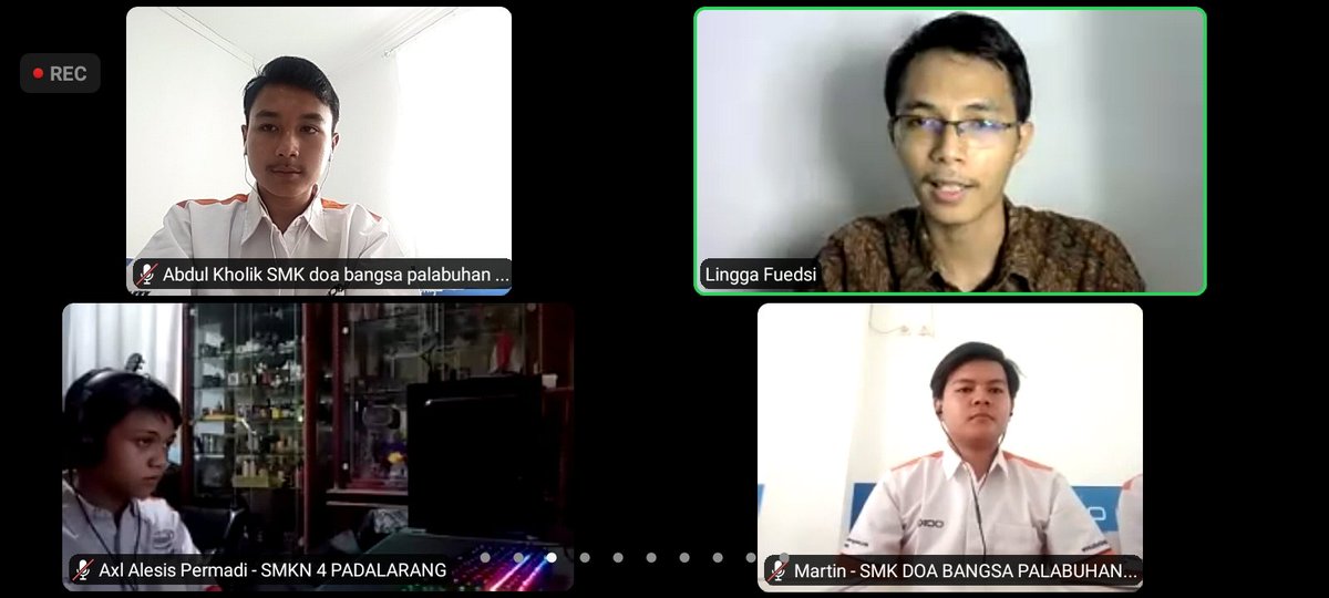 Kholik86951424's tweet image. Zoom meeting  kelas komunikasi bersama Axioo

#axiooclassprogram #axiooindonesia #axioo #axiooeducation #belajarkerjacom #belajarkerja #belajarkerjafoundation