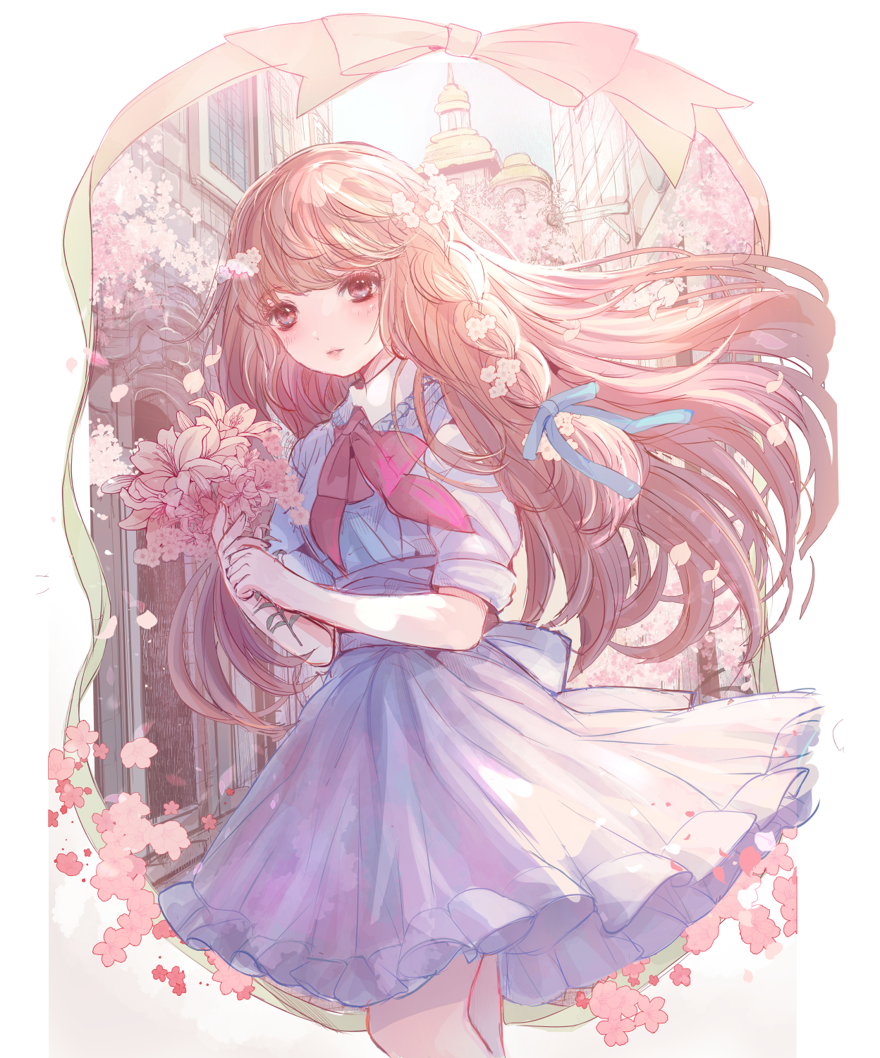 تويتر こもりひっき Lawson Printでブロマイド発売中です على تويتر 桜の町 桜の花の舞い散る町で 見た人も無言で茶髪美少女貼れ Tlを桜作品でいっぱいにする 絵描き交流館 T Co Hsdoukkwjn