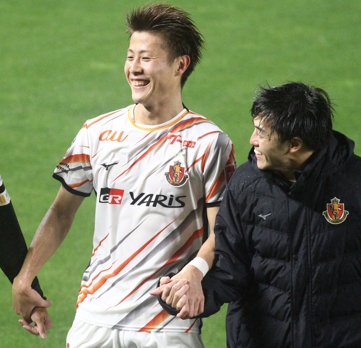 Hima815wari's tweet photo. 名古屋のサッカー凄く良かった‼️よーさんの笑顔もめちゃくちゃ良かった👏😊💕

#yoichiro0103 
#柿谷曜一朗 https://t.co/J99IJD9F6Z