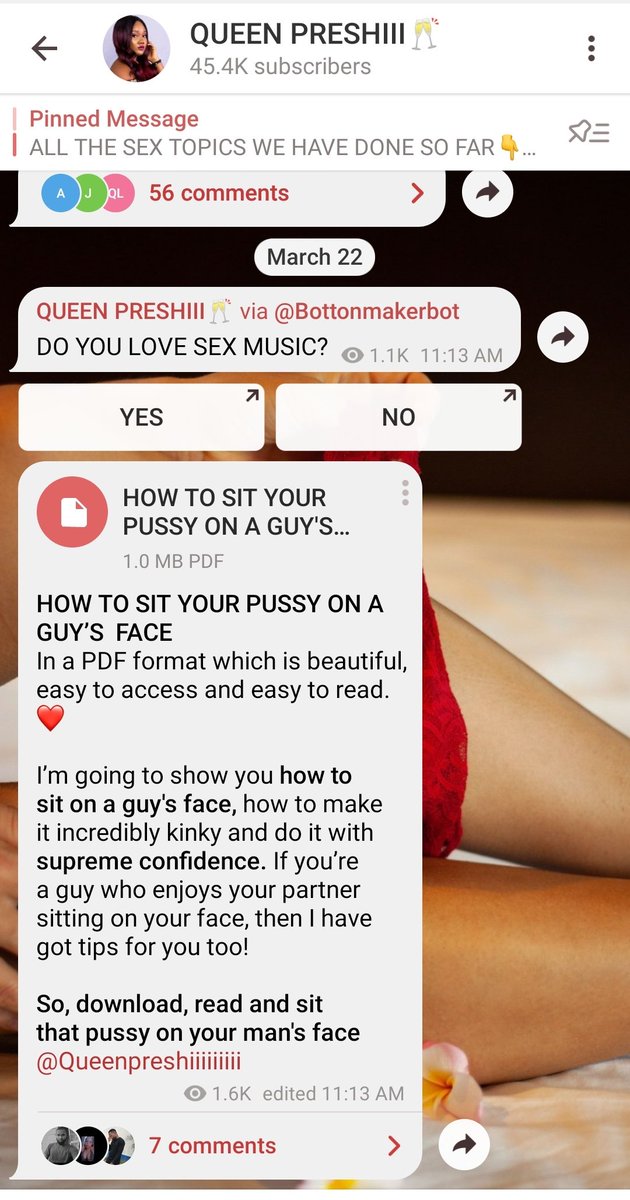 VOILA! He licks. You grind. Everyone wins!This tips is very short.. So please join my telegram sex channel and download the complete PDF where I use porn photos to explain everything Join here:   https://t.me/joinchat/AAAAAFYNi5mvXg3C_fwmEQJoin here too:   https://t.me/joinchat/0WLE4T6XcBEzZTM8