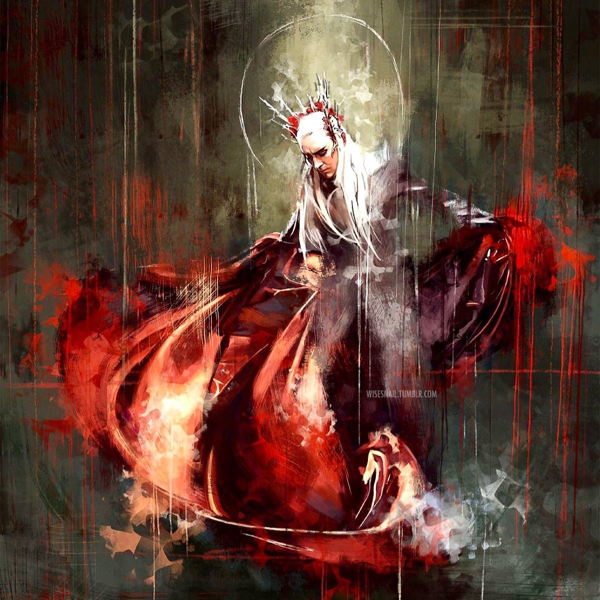 TheBroken_Sword's tweet photo. King Thranduil of Mirkwood by Wisesnail! ⁣
.⁣
#lordoftherings #thehobbitfanart #legolas #jrrtolkien #fantasy #tolkienart #thehobbit #thehobbitart #thranduiledit #sauron #middleearth #thranduiledits #tolkien #thehobbitedit #thranduilart #bilbobaggins #illustration #thranduil https://t.co/SI9swvHuQh