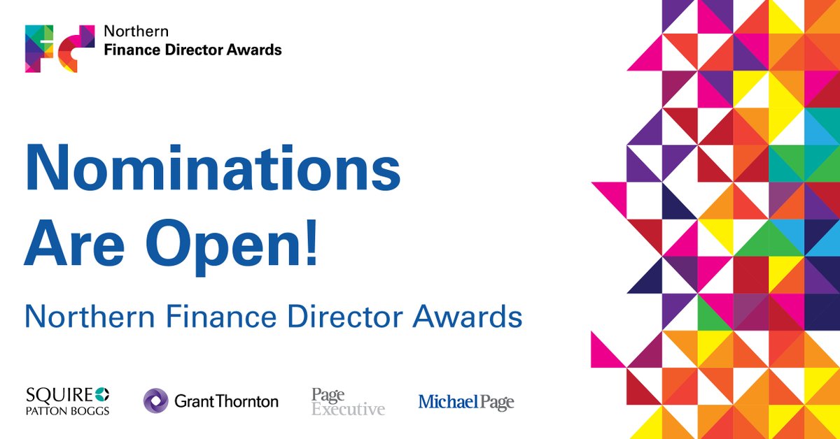 We are proud sponsor the Northern Finance Director Awards 21 alongside <a href="/SPB_Global/">Squire Patton Boggs</a> &amp; <a href="/PageExecutive/">Page Executive</a>. You can submit your entries here: okt.to/F4jSM7 #NFDAwards21
