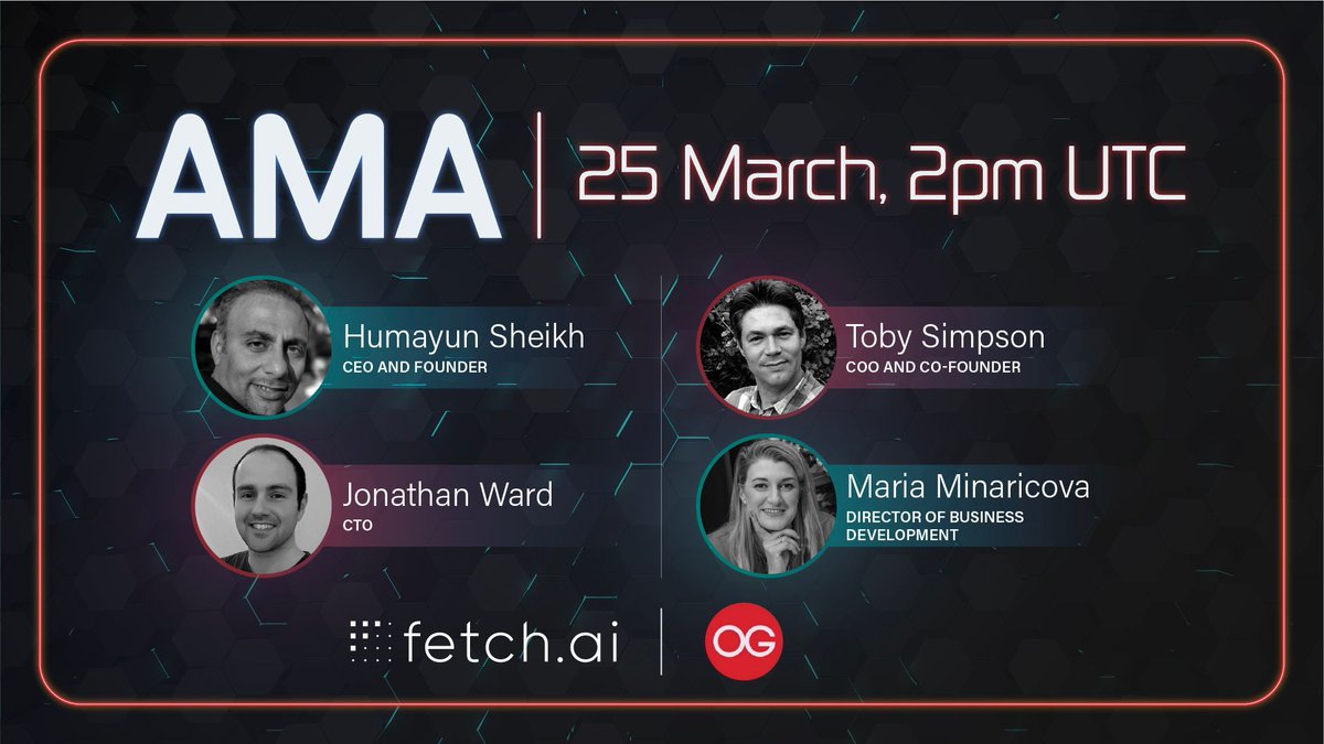 Fetch_ai's tweet photo. We've been getting so many questions about the upcoming Mainnet 2.0 launch!
Join us this Thursday for a topical AMA on the @oddgems telegram to learn more about this project and more! πͺ
π
25th March, 2PM UTC/3PM CET
Link to join π https://t.co/RRxb33wfUt
#Mainnet2IsComing https://t.co/Z7rkQpBtQg