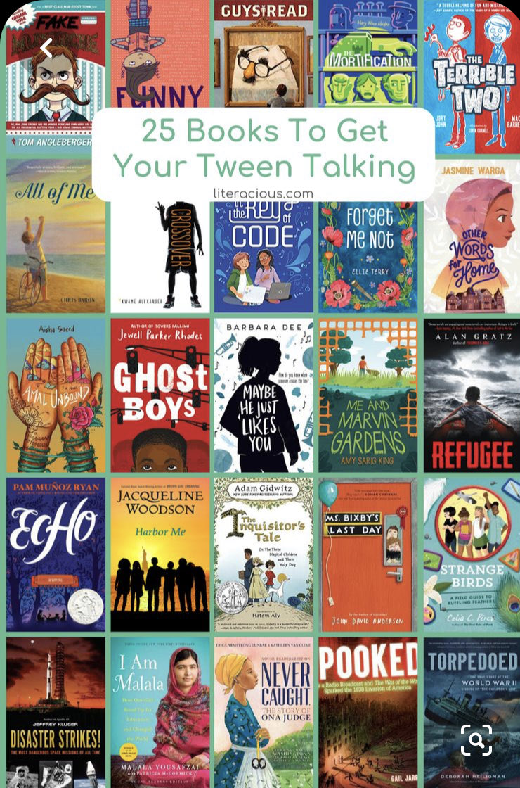 Looking to start conversations...start with a book. Many of these titles are available on Sora #tldsblearns
