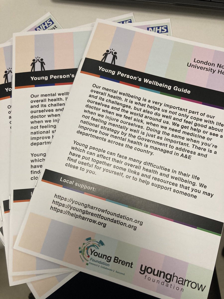 Thank you to <a href="/youngharrowf/">Young Harrow Foundation</a> for donating 1000 copies of our Young Person’s Wellbeing Guide to be given out throughout <a href="/LNWH_NHS/">London North West University Healthcare</a> this #IAHW2021. We also have an online version of resources for young people as well as their parents: lnwh.nhs.uk/support-for-ch…