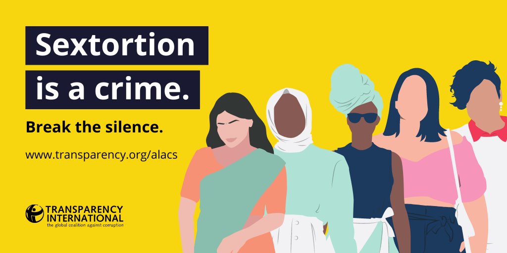 anticorruption's tweet image. Sextortion is a crime. If you need to report a case of sextortion, you can reach out to any of our Advocacy and Legal Advice Centres (ALACs) around the world. 

#ReportCorruption. Find your local ALAC &amp;gt; anticorru.pt/2w0
