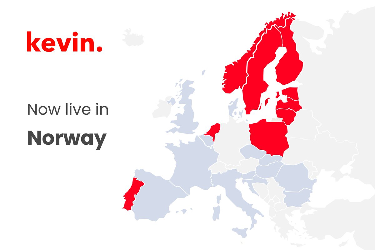 Country by country kevin. is storming into the #European #fintech world. We are live in Norway! If you’re looking for a #safe and #reliable payment infrastructure for your #business, which would save you up to 90% of card fees, reach out at sales@getkevin.eu