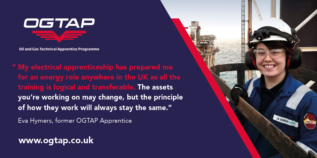 OPITOGlobal's tweet photo. Eva Hymers began her career in the #energy industry through the Oil and Gas #Apprenticeship Programme (#OGTAP) and has used her #training to make a move into renewables. Find out how the scheme enabled Eva to support the effort towards a net-zero future: https://t.co/rkRMePjezf https://t.co/AZbLTUTAFF