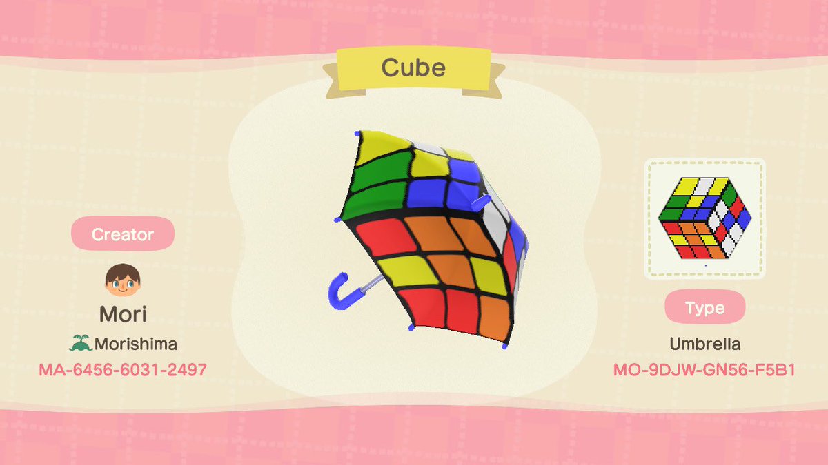 MayorMori's tweet image. Anyone like Rubik’s Cubes? 🥳
#ACNH #ACNHDesigns #ACNHCode