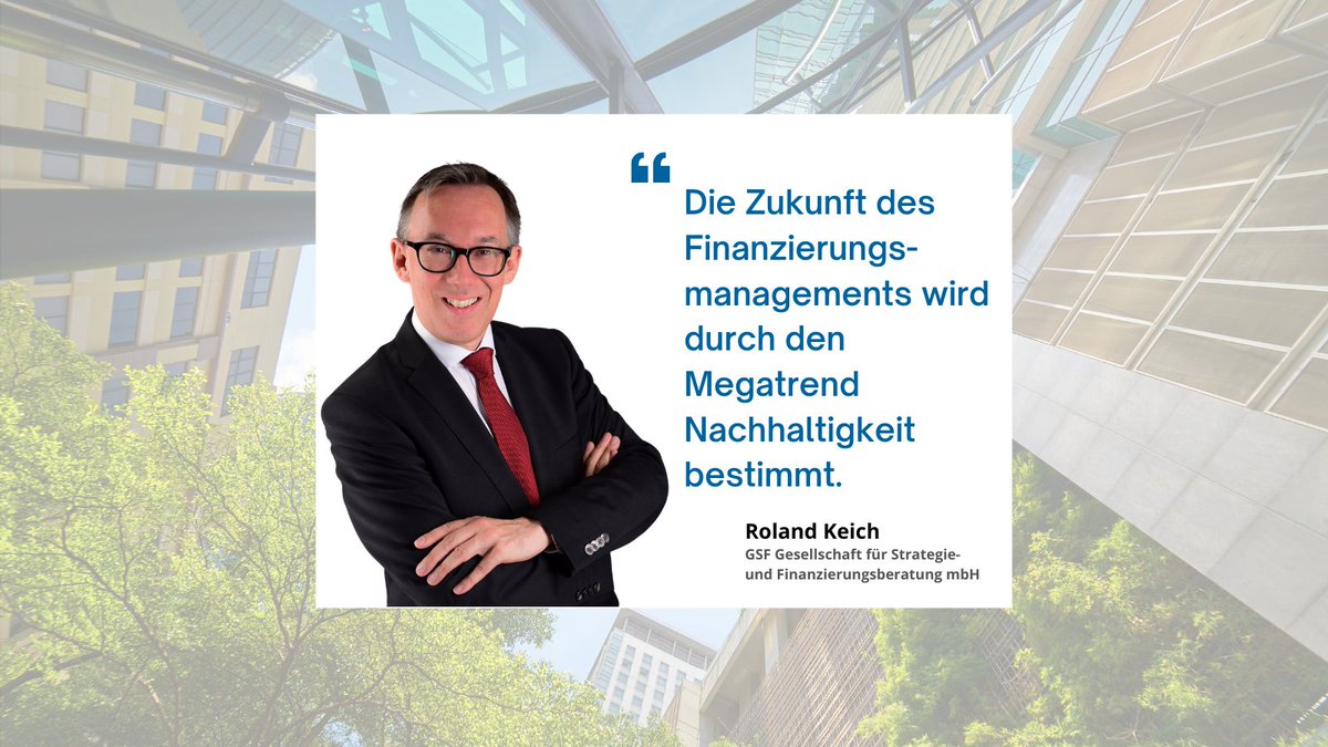 Was bedeutet eigentlich Grüne Finanzierung und wozu ist diese notwendig? <a href="/GsfKeich/">Roland Keich, GSF</a>  wird bei unserem #Finanzierungssymposium nicht nur als Moderator durch die Veranstaltung führen, sondern in seinem Vortrag auch ein Modell für die Immobilienwirtschaft vorstellen. ⁠ ⁠
#bfwnord