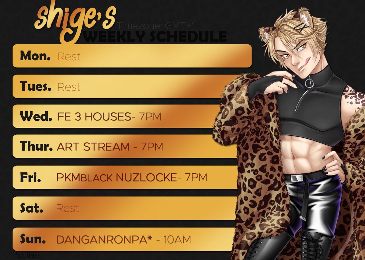 lucaslerat_'s tweet photo. ✨ SCHEDULE 22/03-28/03✨
We're back baby !
We'll design our Nuzlocke Prtotag on the art stream, and maybe the new emote !
DanganSunday with the usual squad :
@CaptainMinnow & @froppyoko
🔸 https://t.co/ruVPHqv519 🔸
#ShigeVT #VTuber #ENVtuber #VtuberEN https://t.co/JKeWFy7Atd