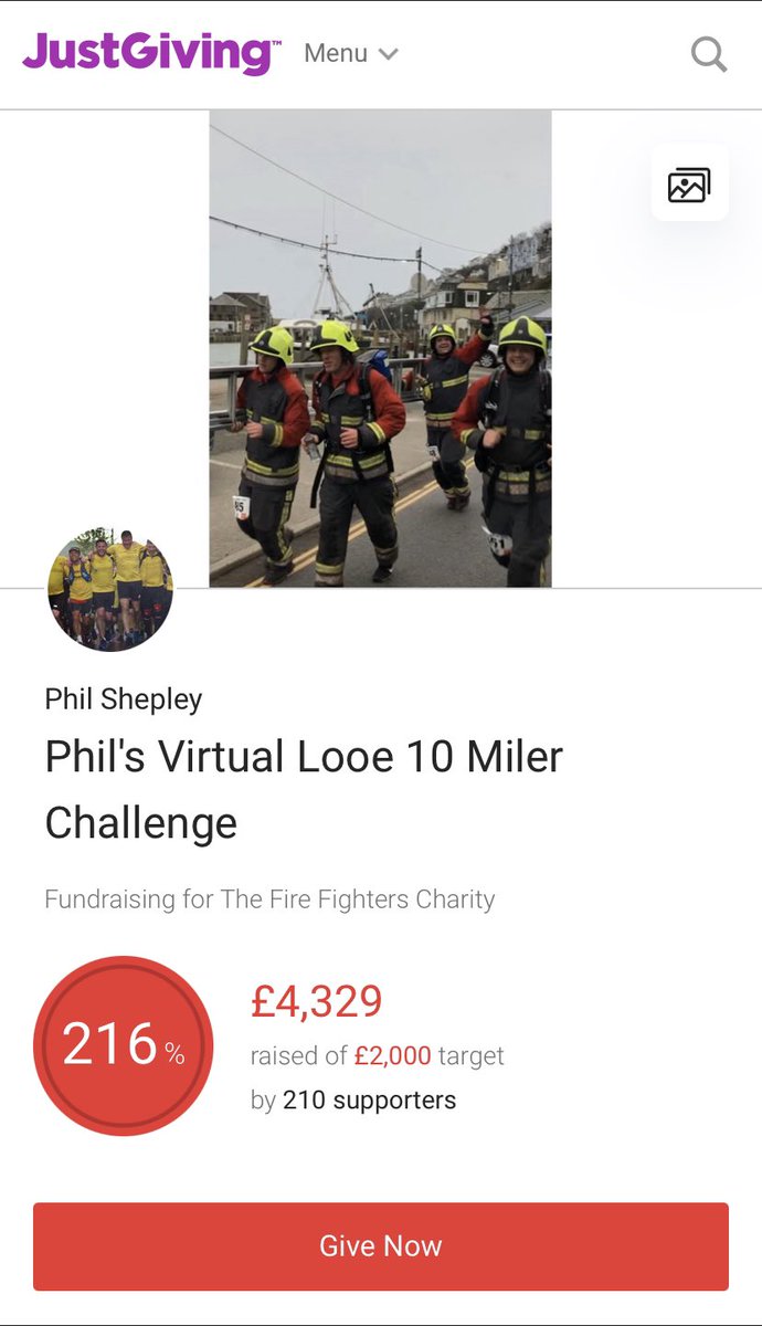 Incredible! Phil's completed his final 10 mile run in FULL BA kit as part of his fundraising challenge for <a href="/firefighters999/">Fire Fighters Charity</a>🎉👏

A huge #ThankYou to everyone who has supported &amp; donated. Over £4300 raised with the number still rising - bit.ly/3aQlsSx🧡#CFRSFundraising