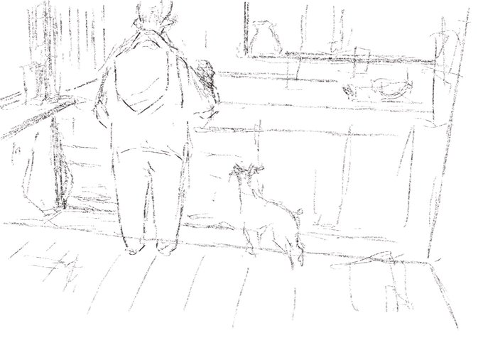 今日は母へのプレゼント描いてた。
久しぶりに自主制作。
どっちも捨てがたい。 