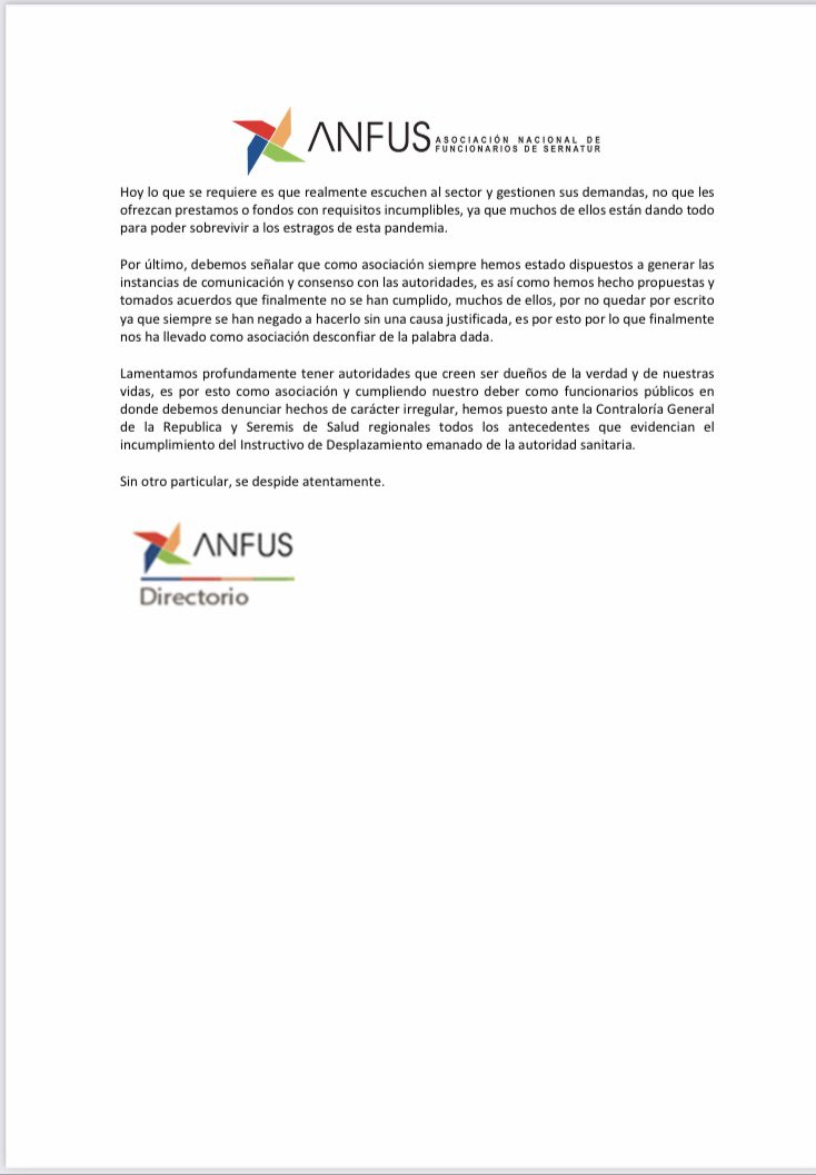 alecar77's tweet photo. Esto está pasando en @Sernatur @izkia @colmedchile #InfelicesYNefastos https://t.co/857WLvBFC9