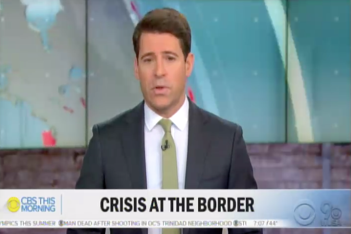 MattGertz's tweet photo. Agenda-setting: All three broadcast morning shows referring to the situation at the border as a "crisis." https://t.co/KLr0gEHGKC