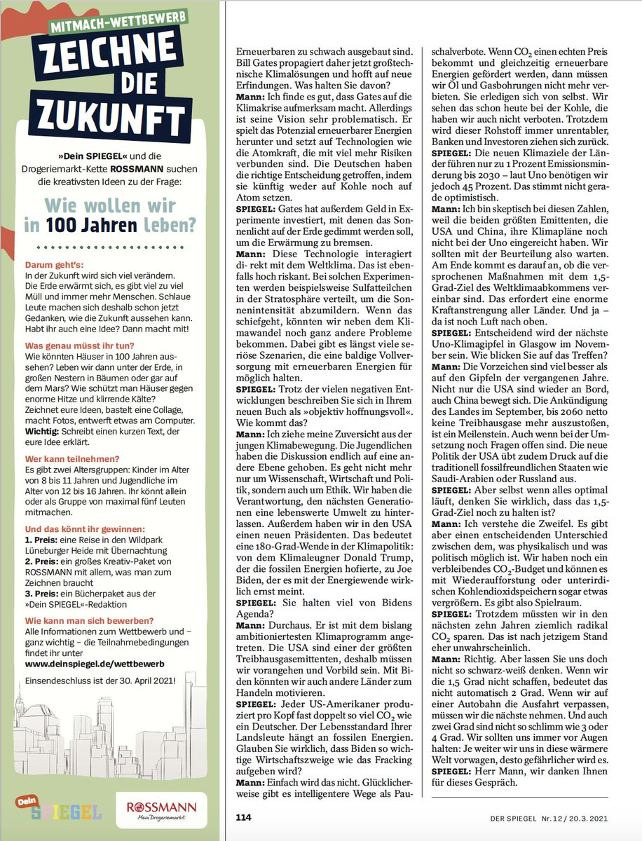 "Klimaforscher über 'Fakten und Propaganda' | My interview about the #NewClimateWar with @SusanneGoetze of @DERSPIEGEL (auf deutsch): spiegel.de/wissenschaft/t…