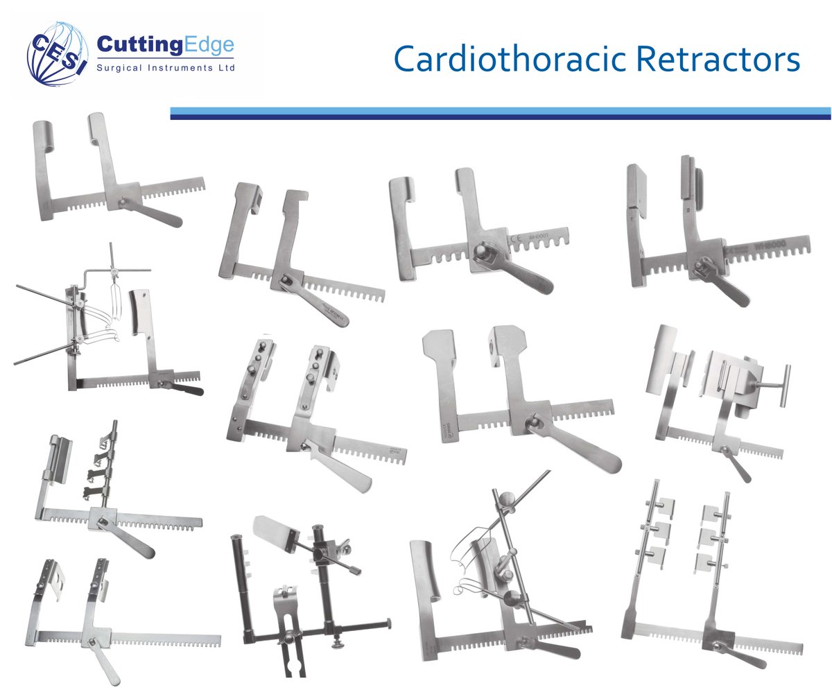 CuttingEdgeSurg's tweet photo. At Cutting Edge Surgical we offer a huge range of Surgical Instruments which includes an extensive range of Cardiothoracic Retractors and Rib Spreaders. 

Cutting Edge Surgical Instruments Ltd.
T: +44 (0)1992 558222
E: Info@cuttingedgesurgical.co.uk
W: https://t.co/KwNK1GQQ2Q https://t.co/ynu1qfahTk