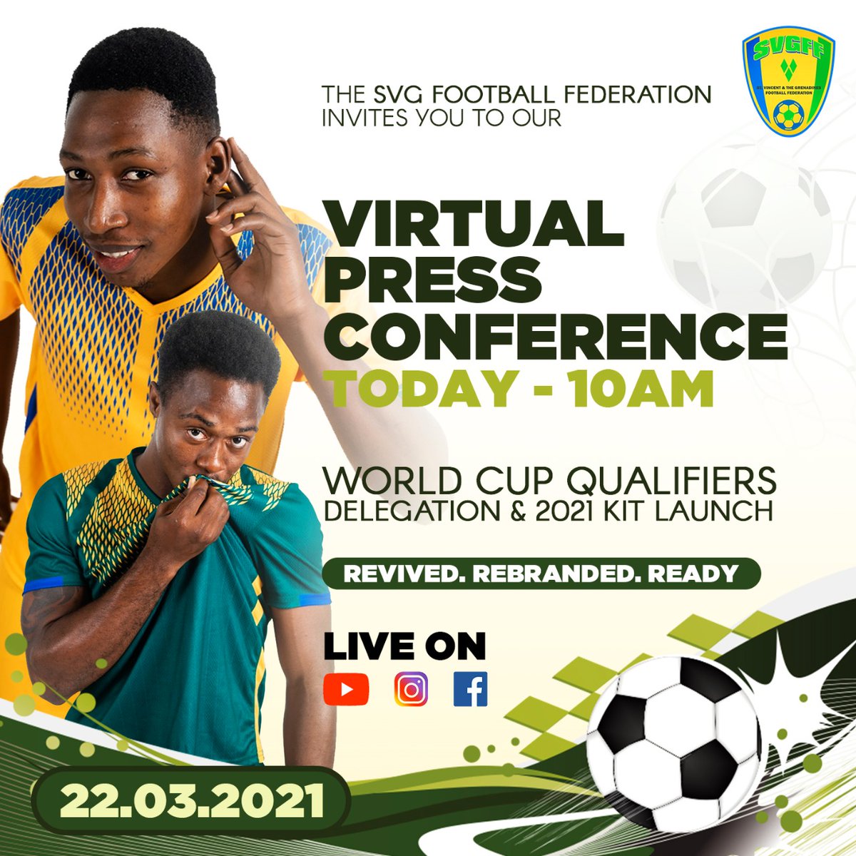SVGFootball's tweet photo. #VincyHeat🔥 #SVGFF🇻🇨 #Concacaf #WorldCupQualifiers ⚽️ https://t.co/V55DGUrDTj