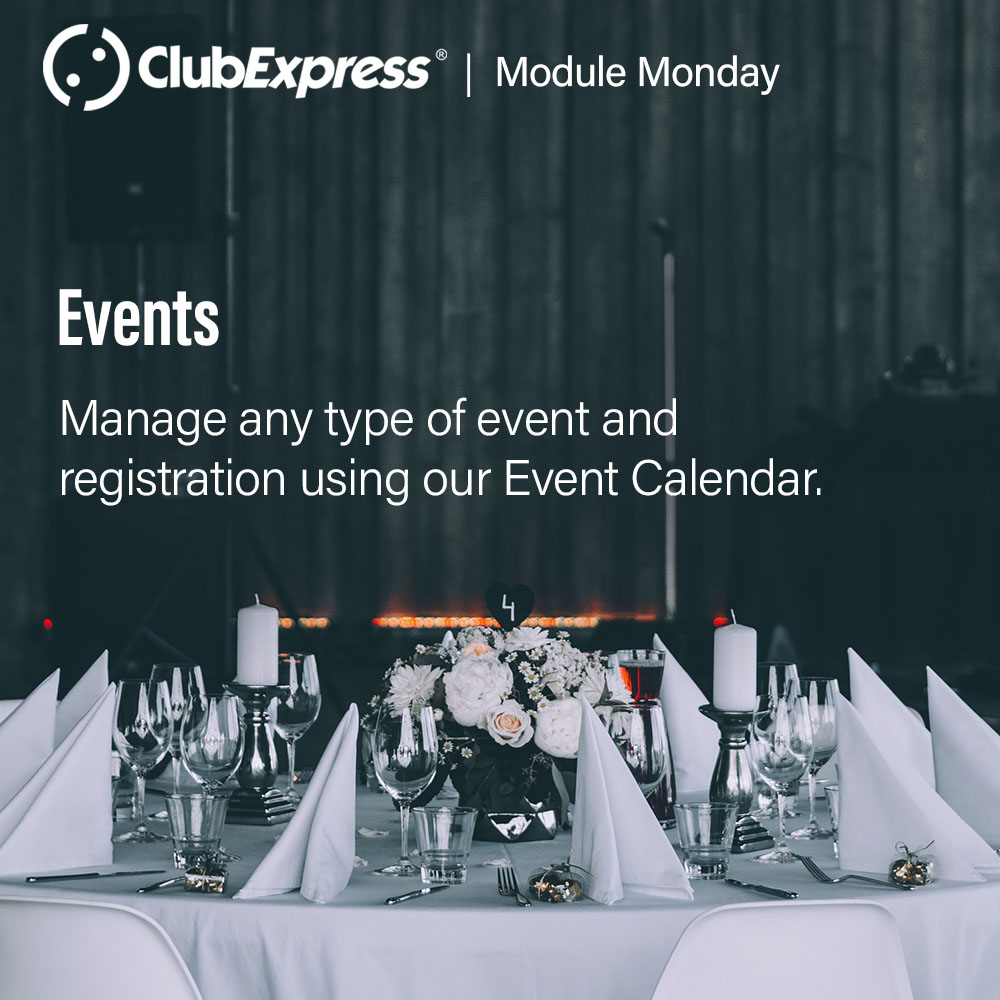 clubexpress's tweet image. 📆 Create a one-hour seminar or a 7-day conference and manage registrations and reports for them all using our Events module. Visit us to learn more.. 🔗 in bio
#clubexpress #modulemondays #ams