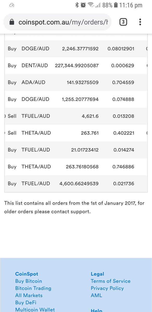 JoniCarnegie's tweet photo. My First crypto buys. 😧🤦‍♀️ never held. Got to nervous and stopped. Silly me. Back on the 🚀 now. 

#TFUEL 
#THETA
#Crypto https://t.co/PsuzCsoqnE